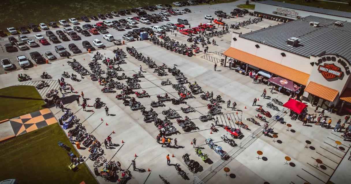 Aerial view Loess Hills Harley-Davidson®